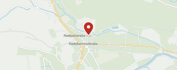 Kartenausschnitt zur Adresse Radlpaßstraße 23/25, Wies.