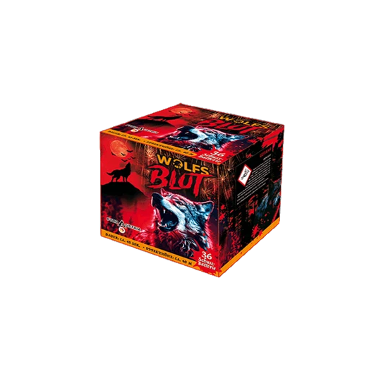 Produktabbildung der Feuerwerksbatterie Wolfs Blut.